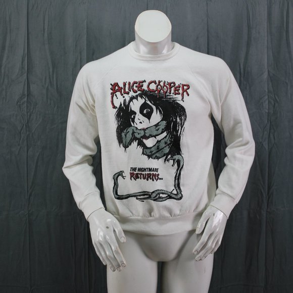 Jain Sales Inc Shirts Alice Cooper Sweater Vtg The Nightmare Returns Mens Extra Large Poshmark